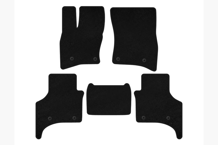 Land Rover Defender 2019- Deluxe Textile Floor Mats (5-Door, Black) Image