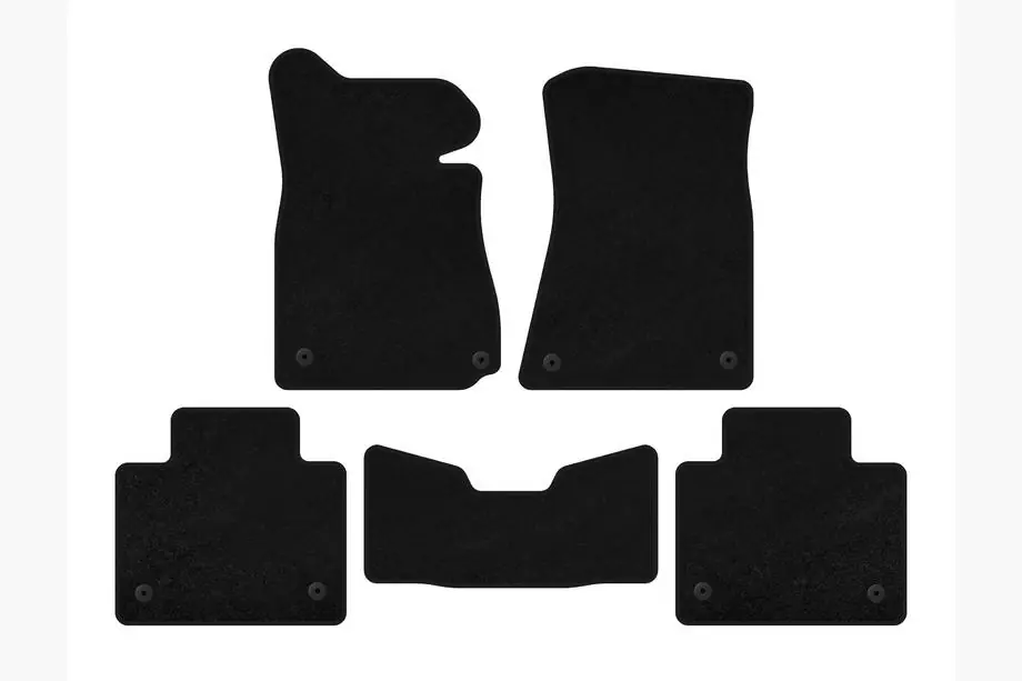 Lexus GS 2011-2020 Deluxe Textile Floor Mats (2011-2015, SD, 2WD, Black) Image