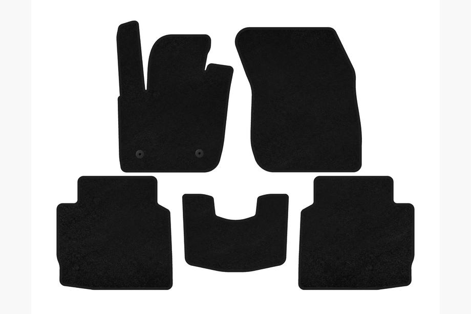Lincoln MKZ 2012-2020 Deluxe Textile Floor Mats (2016-2020, SD, Black) Image