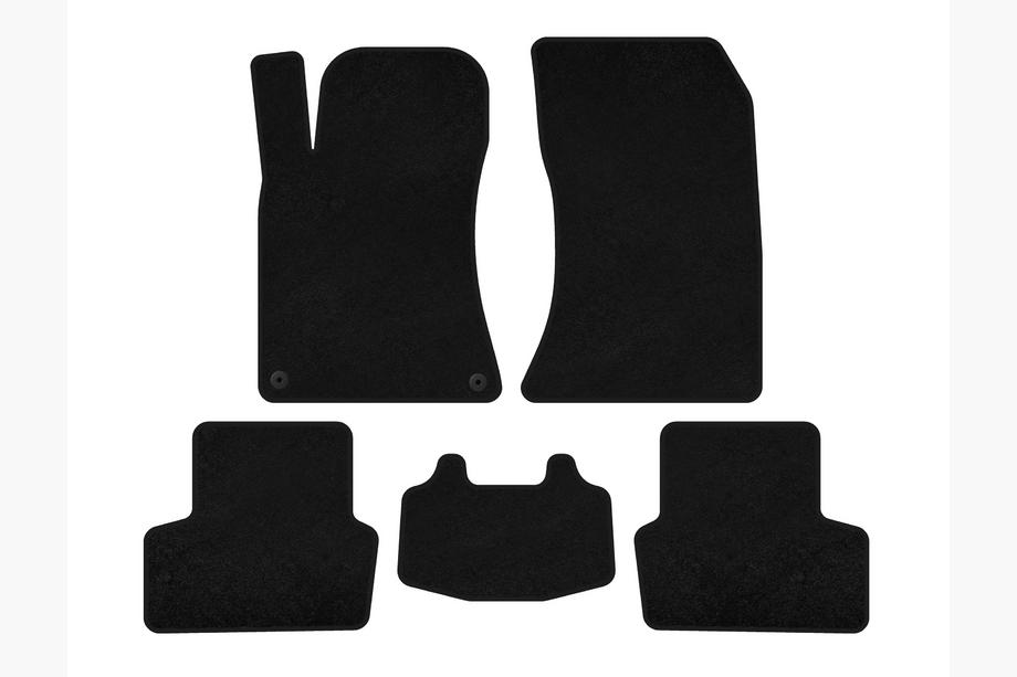 Mercedes CLA C117 2013-2019 Deluxe Textile Floor Mats (SD, Black) Image