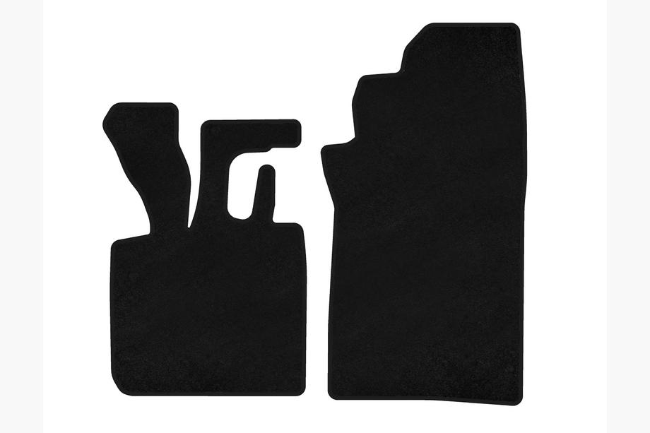 Smart 1998-2007 Deluxe Textile Floor Mats (1998-2003 Cabriolet, Black) Photo 1