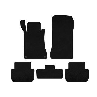 Deluxe Textile Floor Mats (Coupe, Black) Mercedes CLK W209 2002-2010 photo 1