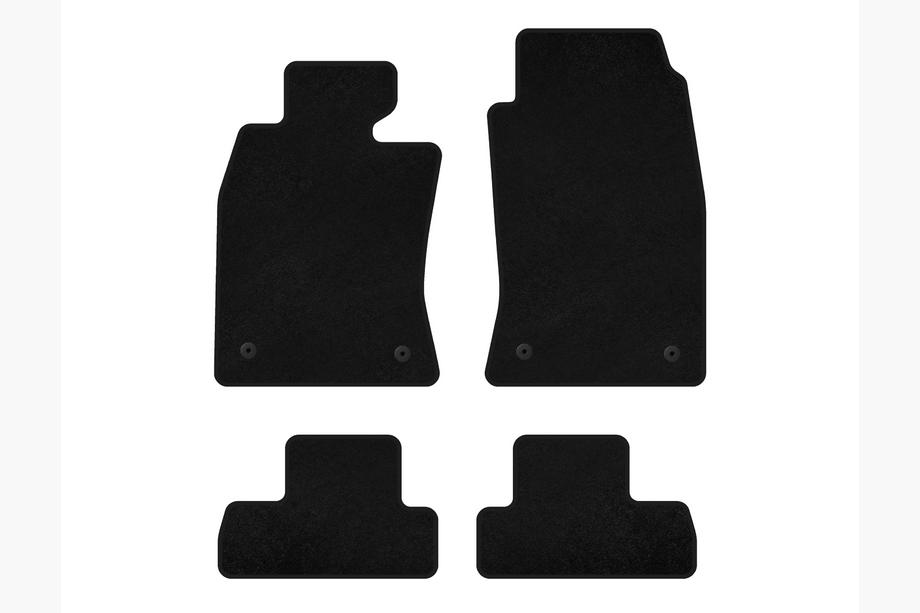 Mini Cooper R50/52/53 2000-2006 Deluxe Textile Floor Mats (for R50, Black) Photo 1