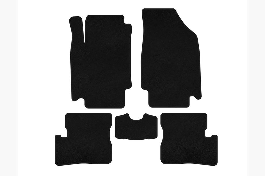 Nissan Micra K12 2003-2010 Deluxe Textile Floor Mats (HB, Black) Photo 1