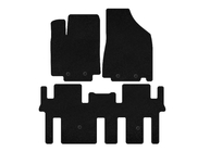 Nissan Pathfinder R52 2012-2021 Deluxe Textile Floor Mats (2 Rows, Black) photo 1