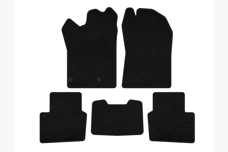 Nissan Qashqai 2021- Deluxe Textile Floor Mats (Hybrid, Black) Image