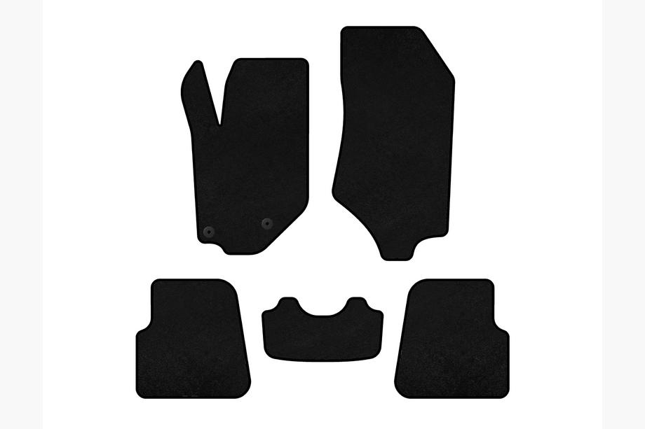 Opel Corsa F 2019- Deluxe Textile Floor Mats (HB, 5-door, black) Image