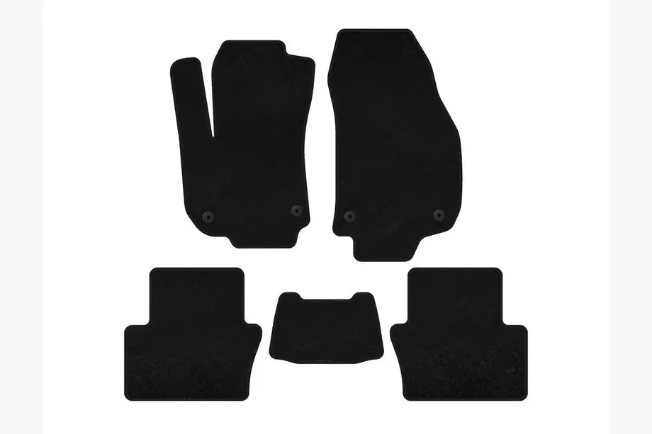 Opel Zafira B 2005–2011 Deluxe carpet floor mats (Facelift, 2 rows, black) Image