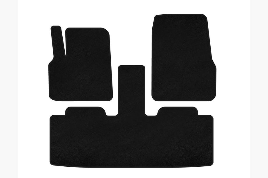Renault Espace 2002-2014 Deluxe carpet floor mats (7-seater, 2 rows, black) Image