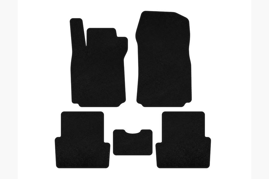 Renault Modus 2005-2012 Deluxe Textile Floor Mats (Black) Image