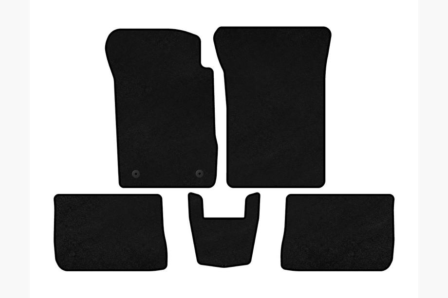 Renault Symbol 2008-2013 Deluxe Textile Floor Mats (SD, Black) Image