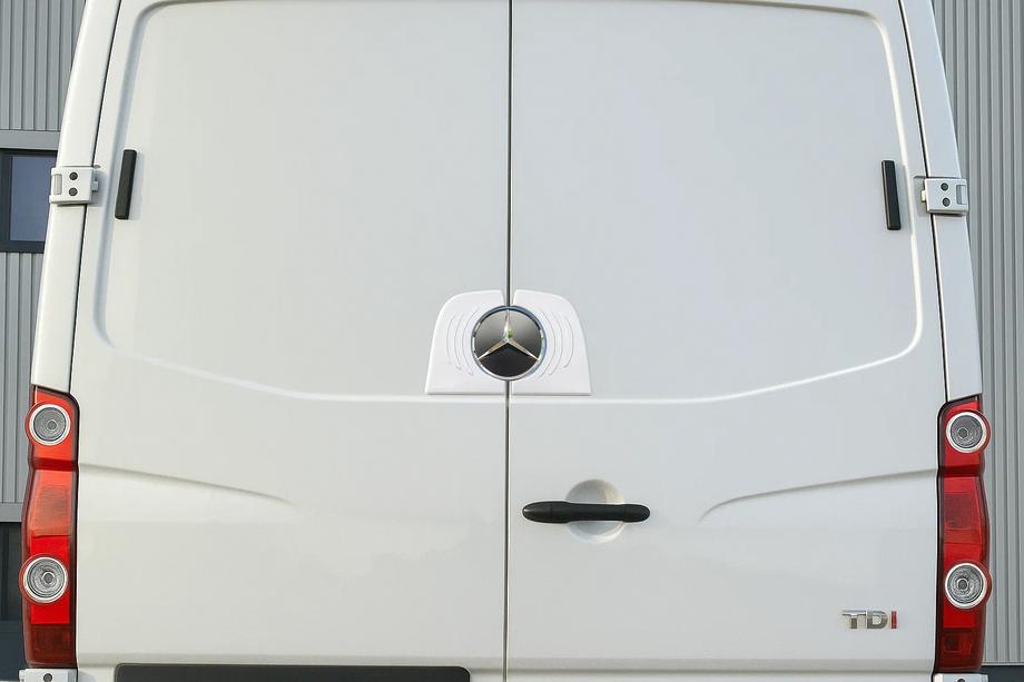 Mercedes Sprinter W906 2006–2018 Rear Logo Trim (Stainless Steel) Photo 1