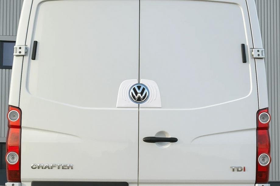 Volkswagen Crafter 2006-2016 Rear Logo Trim (Stainless Steel) Image
