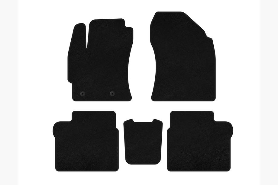 Toyota Corolla 2013-2019 Deluxe Textile Floor Mats (2016-2019, SD, Black) Image