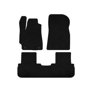 Deluxe Textile Floor Mats (2 Rows, Black) photo 1