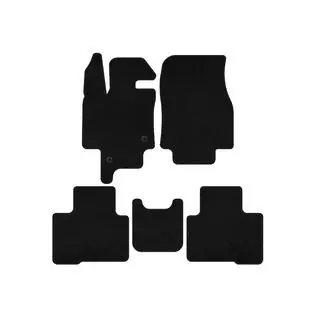 Deluxe Textile Floor Mats (2 rows, 7-seater, black) photo 1