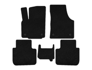 Volkswagen Atlas (Terramont) 2016- Deluxe Textile Floor Mats (2 rows, 7-seater, black) photo 1