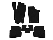 Volkswagen Fox 2003-2021 Deluxe Textile Floor Mats (HB, 3-Door, Black) photo 1