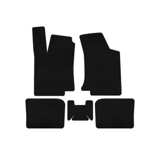 Deluxe Textile Floor Mats (HB, 3-Door, Black) photo 1
