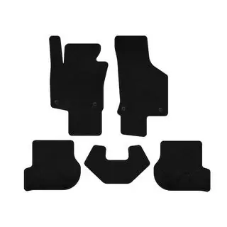 Deluxe Textile Floor Mats (HB, 3-Door, Black) photo 1