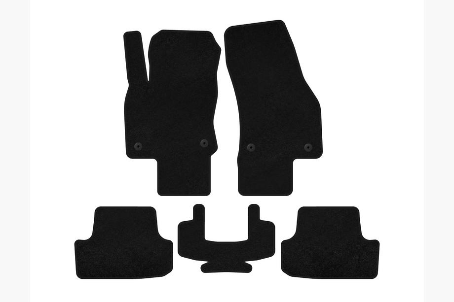 Volkswagen T-Roc 2017-2025 Deluxe Textile Floor Mats (5-Door, Black) Photo 1