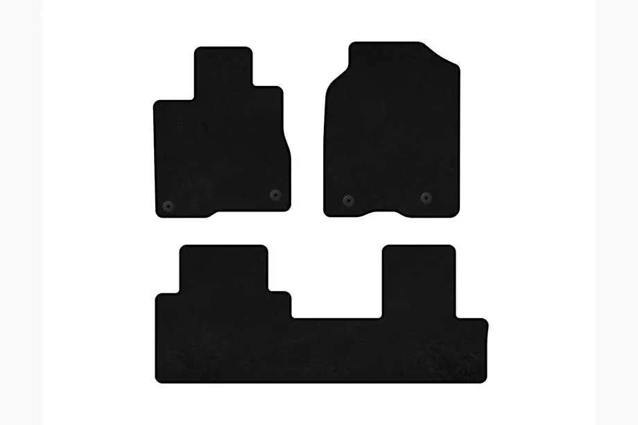Acura MDX 2001-2006 Deluxe Textile Floor Mats (Black) Image