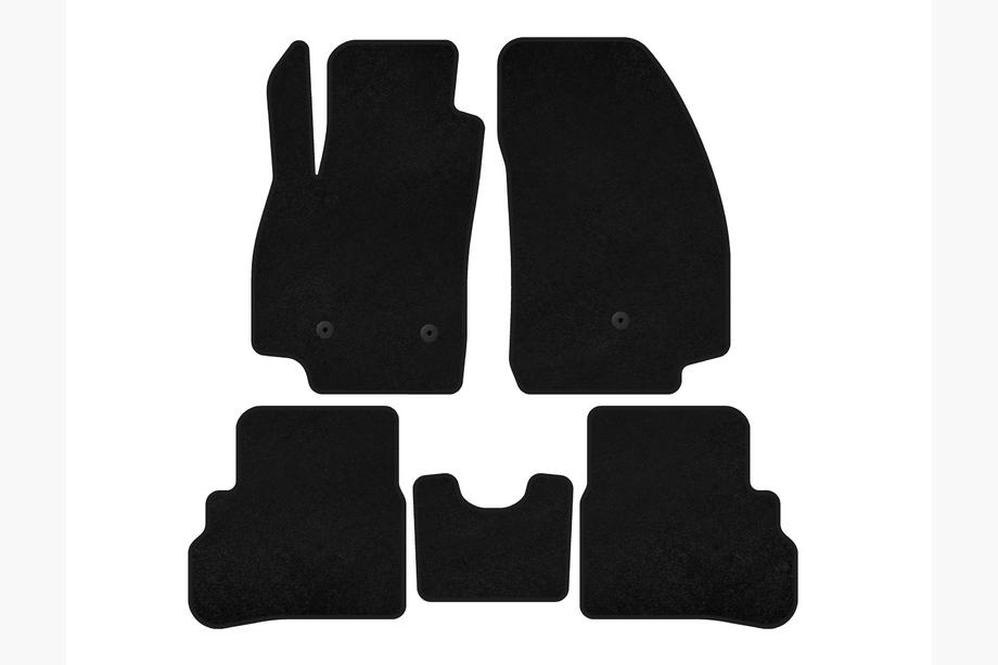 Chevrolet Spark 2015-2023 Deluxe Textile Floor Mats (2018-2023, Black) Image