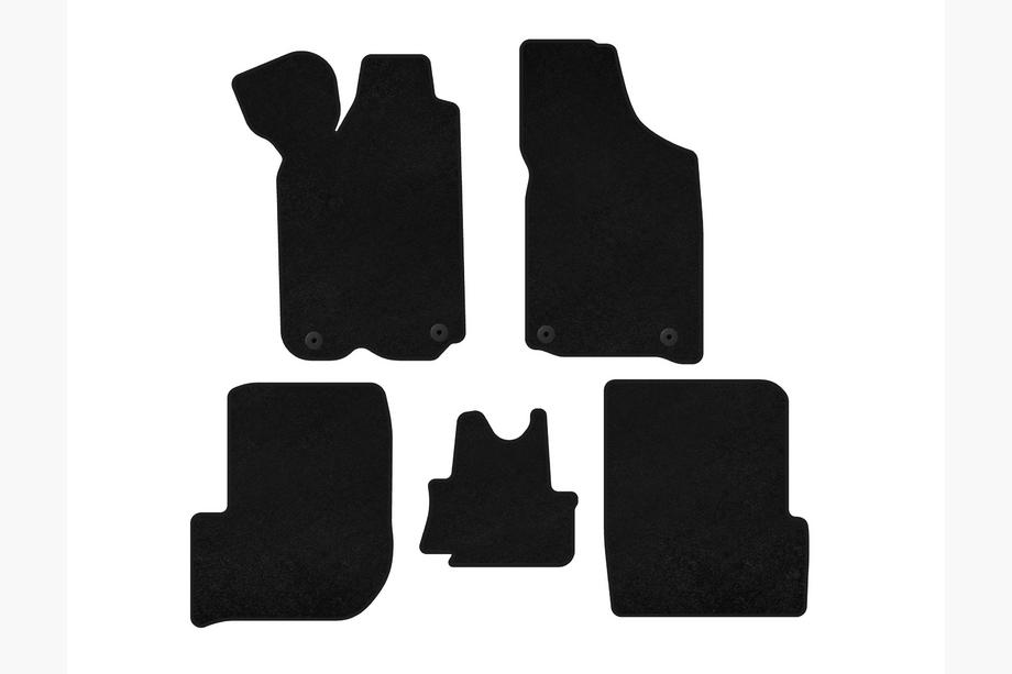 Audi 100 C3 1988-1991 Deluxe carpet floor mats (1982-1991, Avant, black) Image