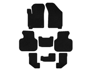 Dodge Journey 2008-2020 Deluxe Textile Floor Mats (2008-2011, 3 Rows, Black) photo 1