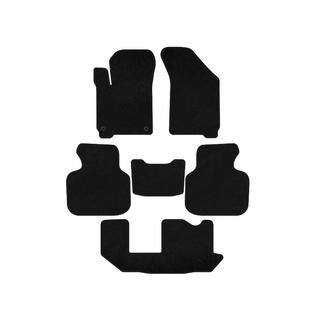 Deluxe Textile Floor Mats (2011-2020, 3 Rows, 7-Seater, Black) photo 1