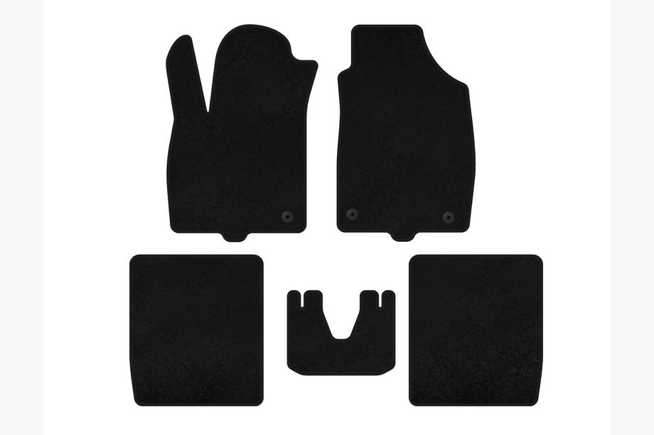Fiat Panda 2003-2011 Deluxe Textile Floor Mats (Black) Image