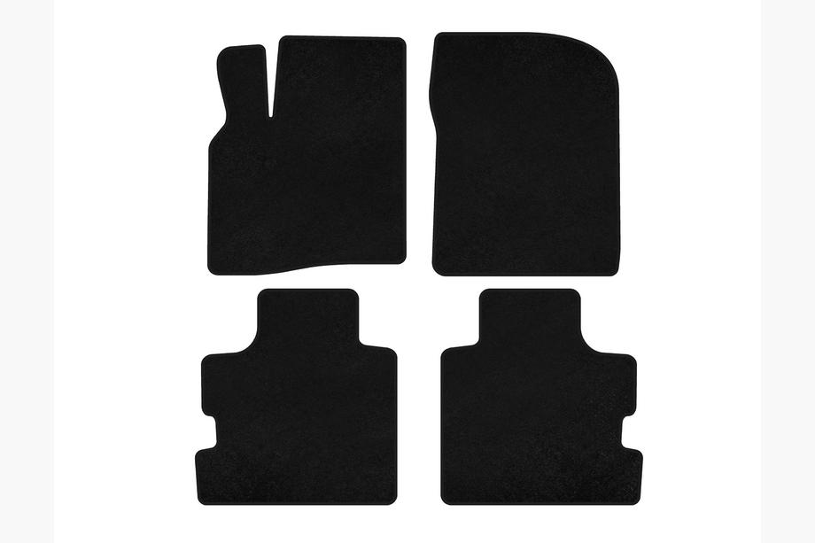 Chrysler Pacifica 2004-2008 Deluxe Textile Floor Mats (Black) Image