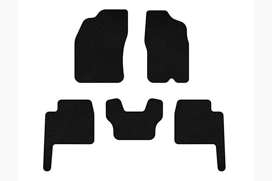 Dodge Durango 2004-2009 Deluxe Textile Floor Mats (Black) Image