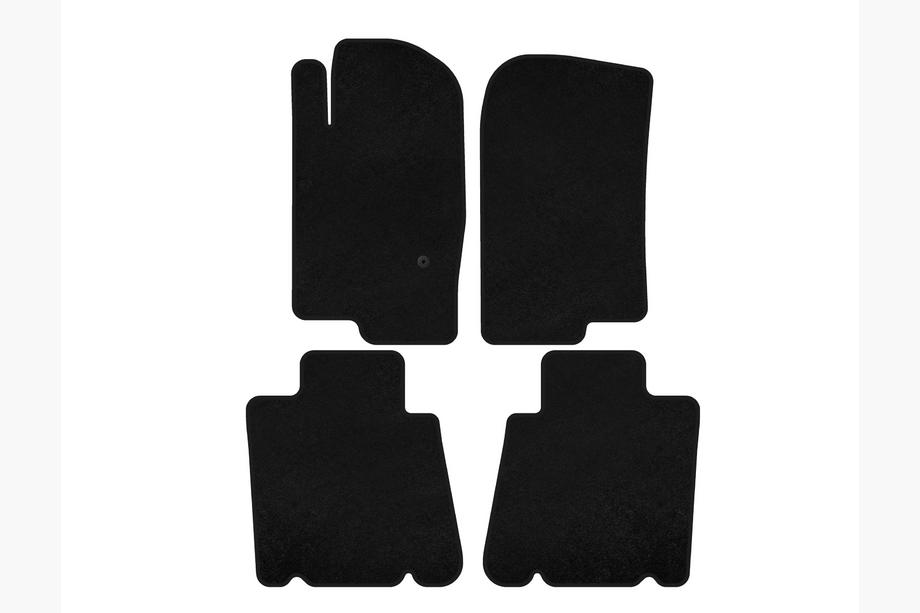 Ford Explorer 2001-2005 Deluxe Textile Floor Mats (2 Rows, Black) Image