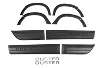 Dacia Duster 2018-2024 Fender flares with moldings (12 pcs, black ABS) photo 1