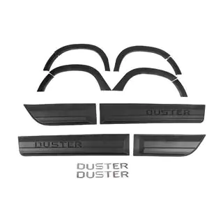 Fender flares with moldings (12 pcs, black ABS) photo 1