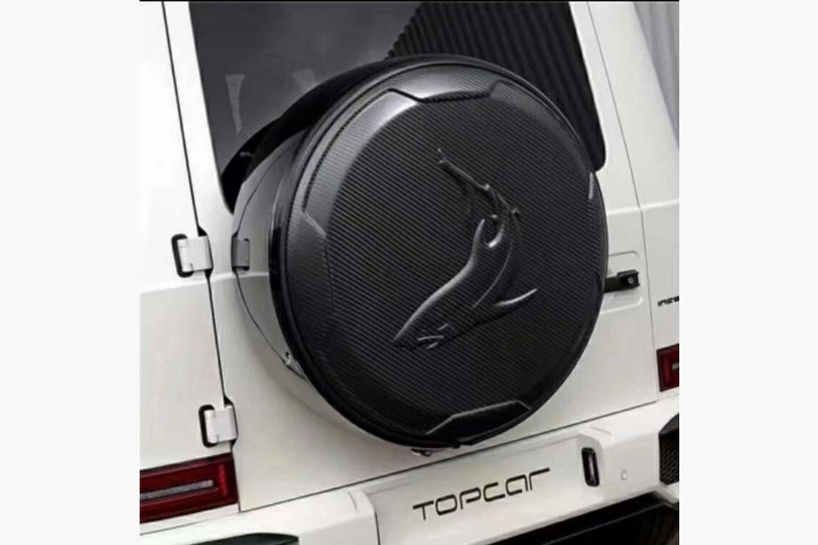 Mercedes G class W463 1990-2018 Spare Wheel Cover Topcar-Style (Carbon) Image