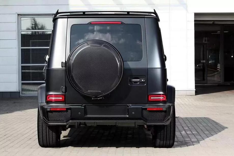 Mercedes G class W463 2018-2024 Rear Bumper Diffuser V2 for G63 AMG, Carbon Photo 2