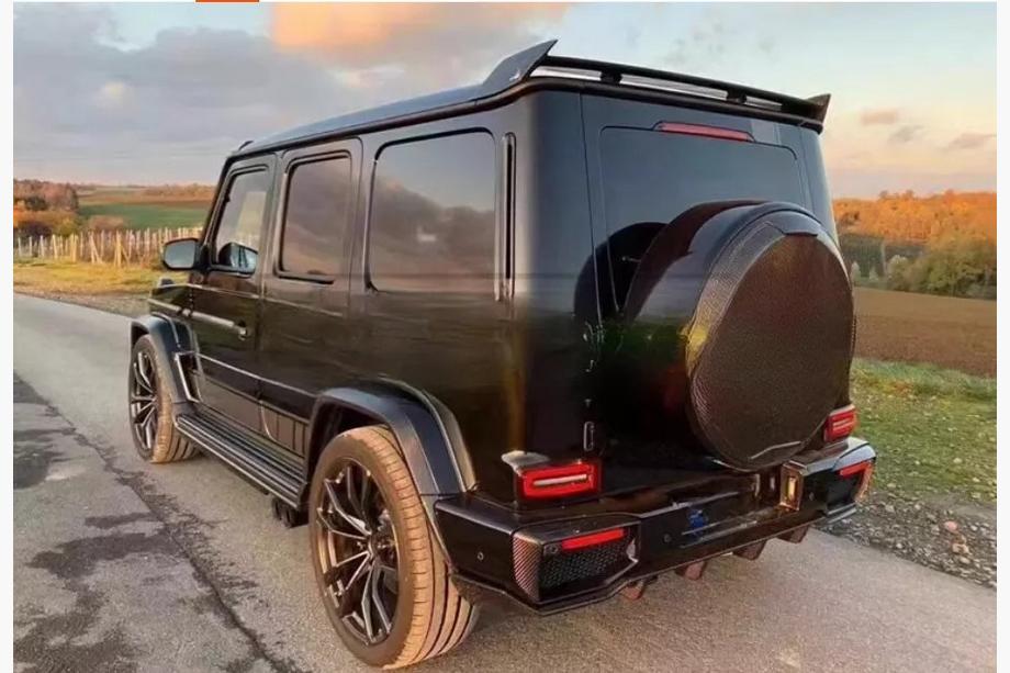 Mercedes G class W463 2018-2024 Rear Bumper Diffuser V2 for G63 AMG, Carbon Photo 1