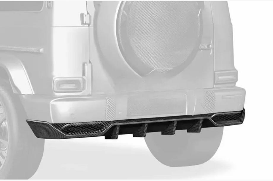 Mercedes G class W463 2018-2024 Rear Bumper Diffuser V2 for G63 AMG, Carbon Photo 5