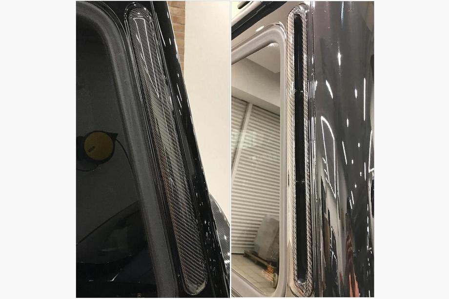 Mercedes G class W463 1990-2018 Carbon Rear Pillar Covers Image