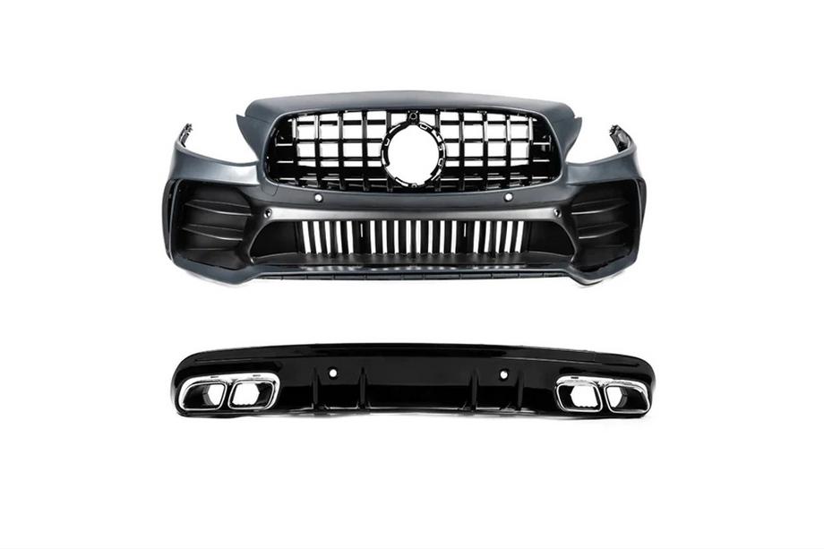 Mercedes C-class W205 2014-2021 Body kit with rear diffuser (Black Mamba C63GT design) Photo 3