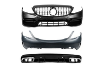 Mercedes C-class W205 2014-2021 Body kit with full rear bumper (AMG C63-designs 2018-2021) photo 1