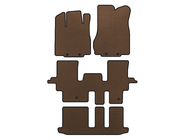 Infiniti QX60 2016-2021 EVA Floor Mats (3 Rows, Brown) photo 1