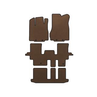 EVA Floor Mats (3 Rows, Brown) Infiniti QX60 2016-2021