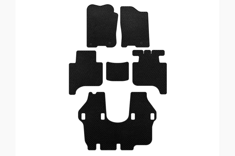 Infiniti QX56 2004-2010 EVA Floor Mats (3 Rows, 2004-2008, Black) Image