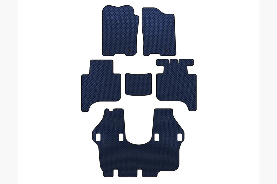 Infiniti QX56 2004-2010 EVA Floor Mats (3 Rows, 2004-2008, Blue) Image
