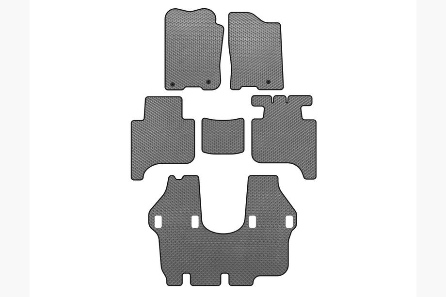 Infiniti QX56 2004-2010 EVA Floor Mats (3 Rows, 2004-2008, Gray) Photo 1