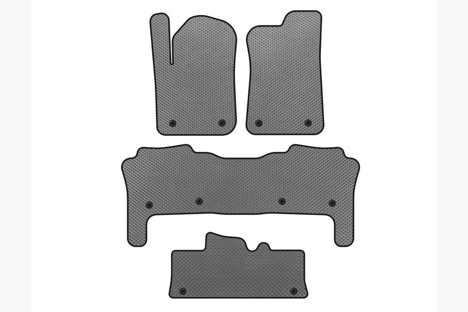 Infiniti QX56 2010-2013 EVA Floor Mats (3 Rows, Gray) Image