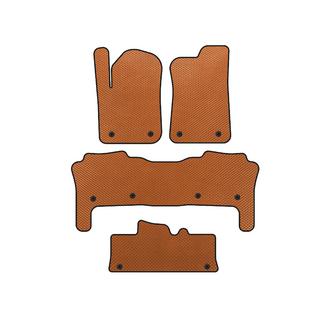 EVA Floor Mats (3 Rows, Orange) Infiniti QX56 2010-2013